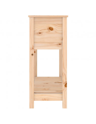 Fioriera con Mensola 111,5x34,5x81 cm in Legno Massello di Pino