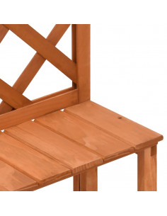 Fioriera con Traliccio 70x42x115cm Massello di Abete 2