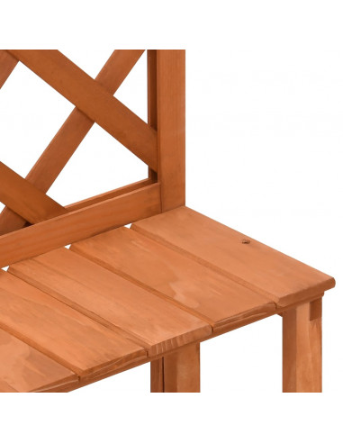 Fioriera con Traliccio 70x42x115cm Massello di Abete