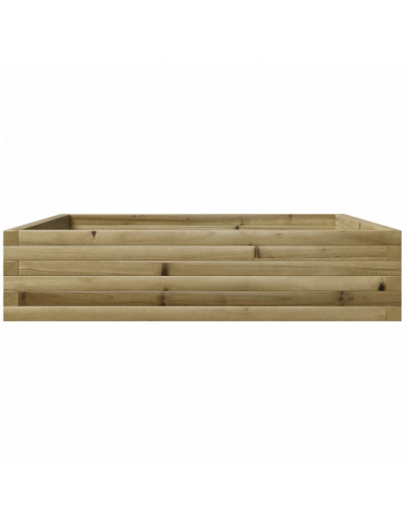 Fioriera da Giardino 100x100x23 cm in Legno di Pino Impregnato