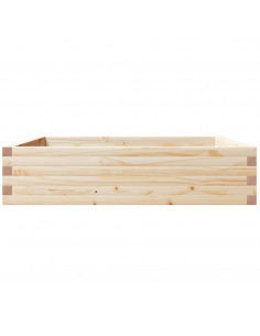 Fioriera da Giardino 100x100x23 cm in Legno Massello di Pino 2