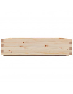 Fioriera da Giardino 100x100x26,5 cm in Legno Massello di Pino 2