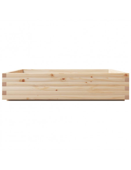 Fioriera da Giardino 110x110x26,5 cm in Legno Massello di Pino