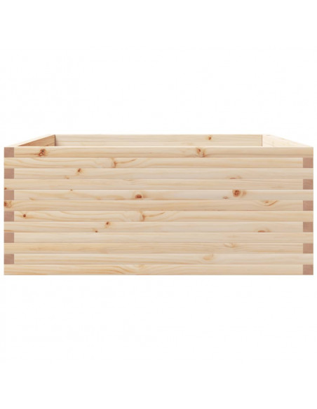 Fioriera da Giardino 110x110x49,5 cm in Legno Massello di Pino