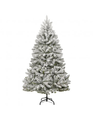 Albero Natale Incernierato con 300 LED e Palline 210 cm