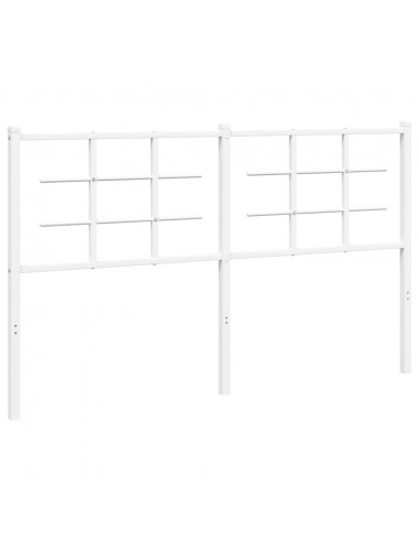 Testiera in Metallo Bianco 160 cm