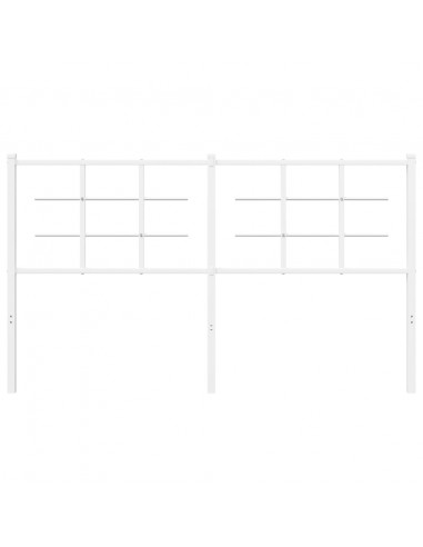 Testiera in Metallo Bianco 160 cm
