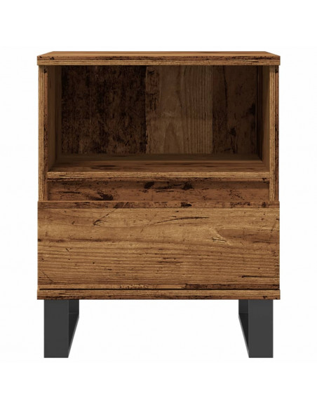 Comodini 2pz Legno Antico 40x35x50 cm in Legno Multistrato
