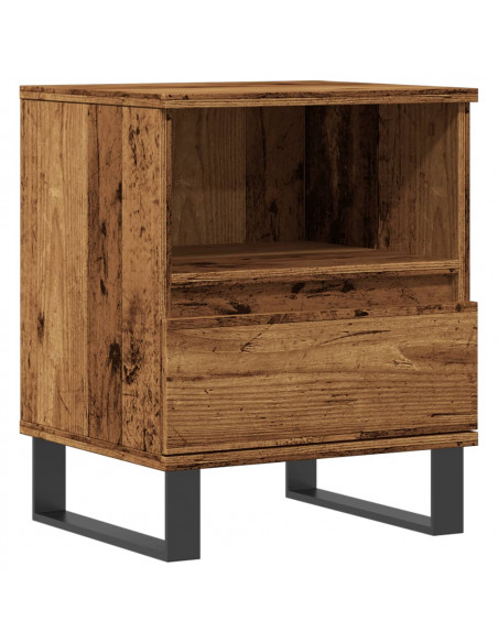 Comodino Legno Antico 40x35x50 cm in Legno Multistrato