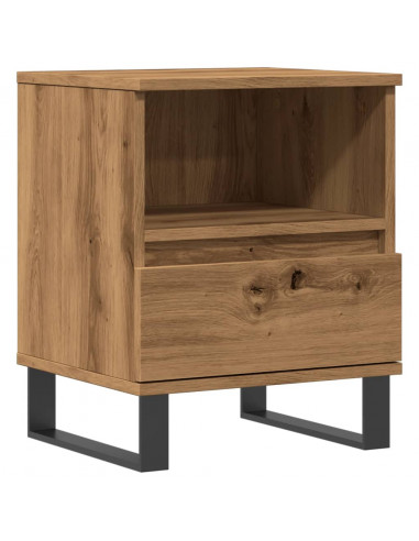 Comodino Rovere Artigianale 40x35x50 cm in Legno Multistrato