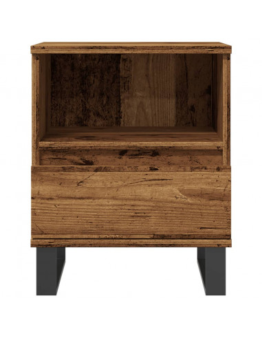 Comodino Legno Antico 40x35x50 cm in Legno Multistrato