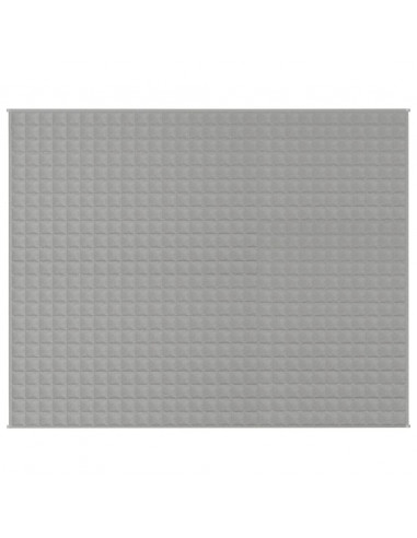 Coperta Ponderata Grigia 235x290 cm 11 kg Tessuto
