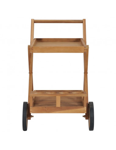 Carrello da Tè in Legno Massello di Teak