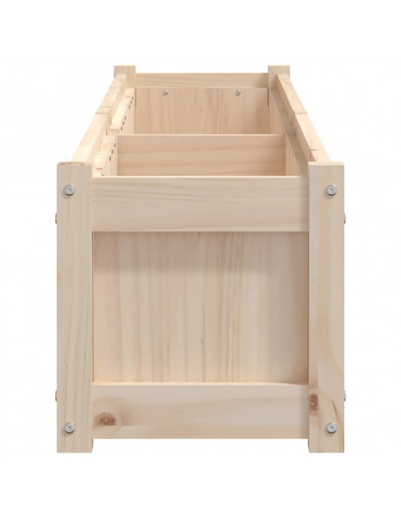 Fioriera da Giardino 180x31x31 cm in Legno Massello di Pino