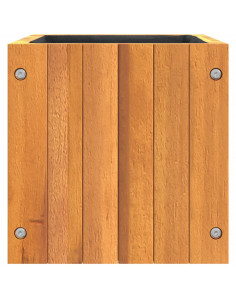Fioriera da Giardino 25x25x25 cm in Legno Massello di Acacia 2