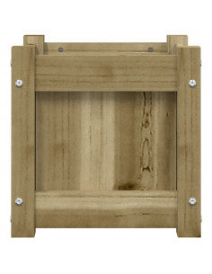 Fioriera da Giardino 31x31x31 cm in Legno di Pino Impregnato 2