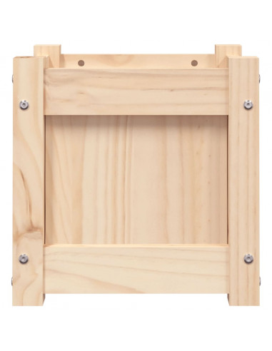 Fioriera da Giardino 31x31x31 cm in Legno Massello di Pino