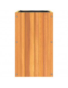 Fioriera da Giardino 35x35x60 cm in Legno Massello di Acacia