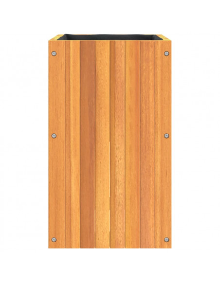 Fioriera da Giardino 35x35x60 cm in Legno Massello di Acacia