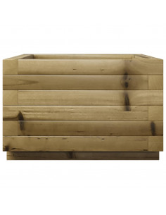 Fioriera da Giardino 40x40x26,5 cm in Legno di Pino Impregnato 2
