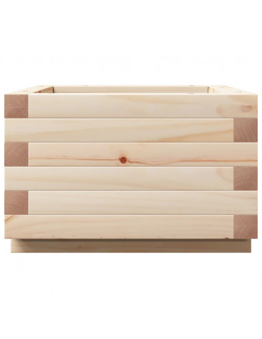 Fioriera da Giardino 40x40x26,5 cm in Legno Massello di Pino