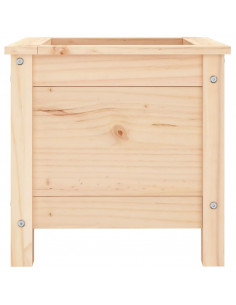 Fioriera da Giardino 40x40x39 cm in Legno Massello di Pino 2