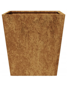 Fioriera da Giardino 40x40x40 cm in Acciaio Corten 2