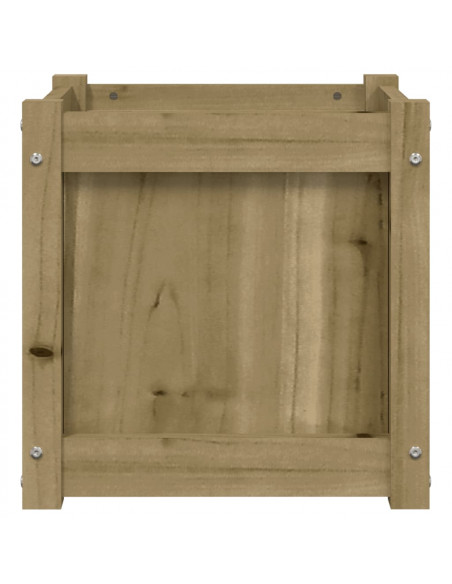 Fioriera da Giardino 40x40x40 cm in Legno di Pino Impregnato