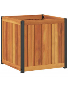 Fioriera da Giardino 45x45x44 cm in Legno Massello di Acacia 2