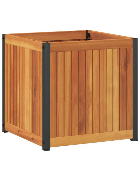 Fioriera da Giardino 45x45x44 cm in Legno Massello di Acacia