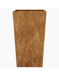 Fioriera da Giardino 45x45x75 cm in Acciaio Corten 2