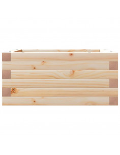 Fioriera da Giardino 50x50x23 cm in Legno Massello di Pino 2