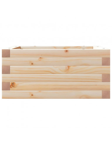 Fioriera da Giardino 50x50x23 cm in Legno Massello di Pino