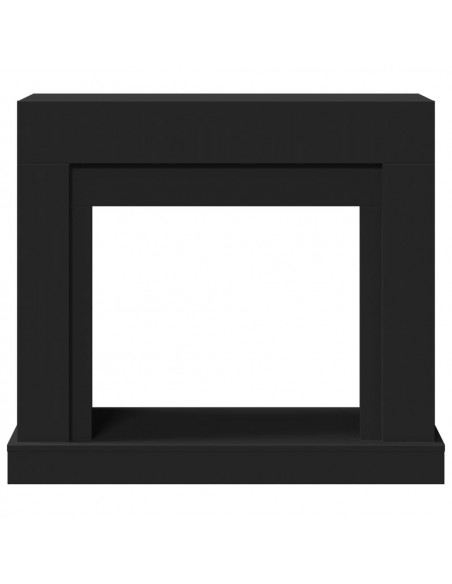Cornice per Camino Nera 100x30x87,5 cm in Truciolato
