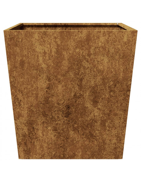 Fioriera da Giardino 50x50x50 cm in Acciaio Corten
