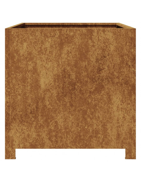 Fioriera da Giardino 50x50x50 cm in Acciaio Corten