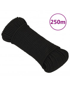 Corda da Lavoro Nera 4 mm 250 m in Poliestere 2