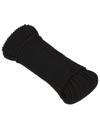 Corda da Lavoro Nera 4 mm 250 m in Poliestere