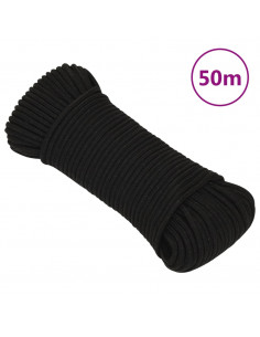 Corda da Lavoro Nera 4 mm 50 m in Poliestere 2