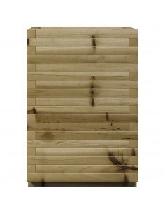 Fioriera da Giardino 50x50x72 cm in Legno di Pino Impregnato 2