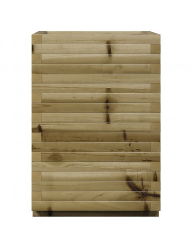 Fioriera da Giardino 50x50x72 cm in Legno di Pino Impregnato