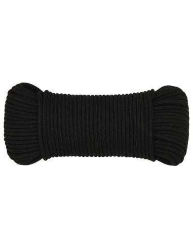 Corda da Lavoro Nera 4 mm 500 m in Poliestere