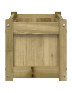 Fioriera da Giardino 60x31x31 cm in Legno di Pino Impregnato 2