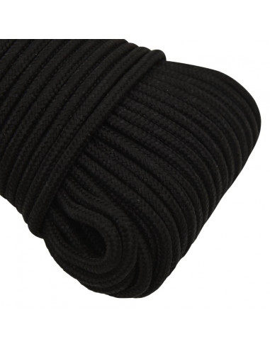 Corda da Lavoro Nera 5 mm 50 m in Poliestere