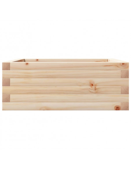 Fioriera da Giardino 60x60x23 cm in Legno Massello di Pino