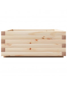 Fioriera da Giardino 60x60x26,5 cm in Legno Massello di Pino 2