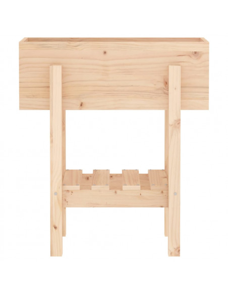 Fioriera da Giardino 62x30x69 cm in Legno Massello di Pino