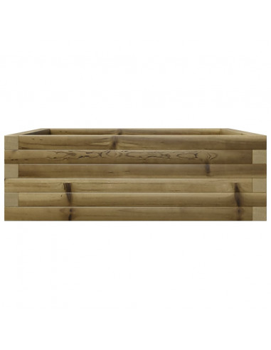 Fioriera da Giardino 70x70x23 cm in Legno di Pino Impregnato