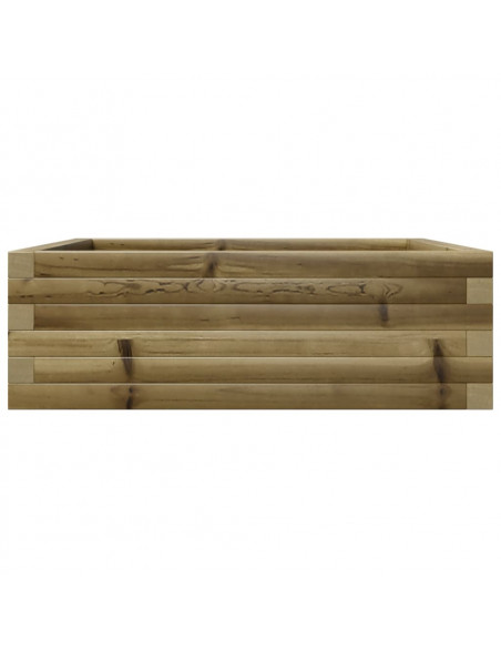 Fioriera da Giardino 70x70x23 cm in Legno di Pino Impregnato
