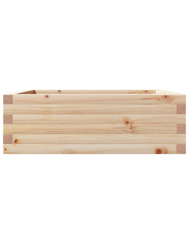 Fioriera da Giardino 70x70x23 cm in Legno Massello di Pino